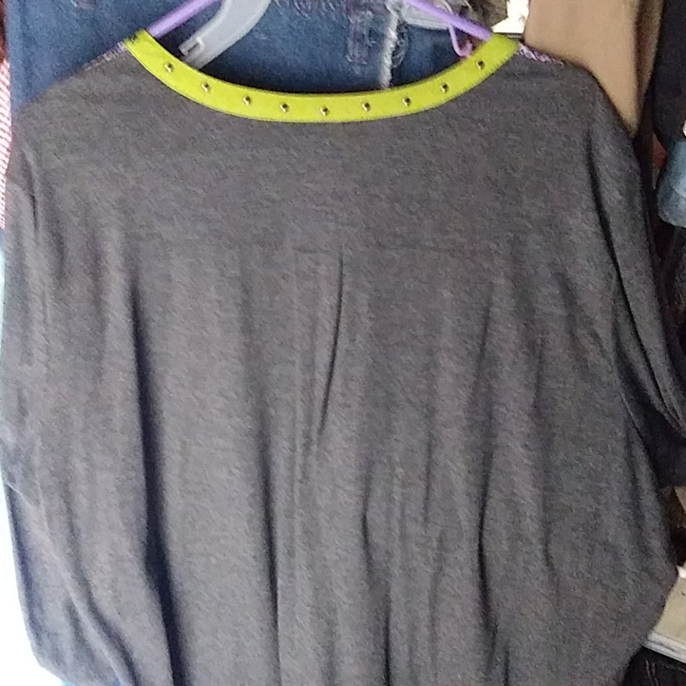 2x Multiples 3/4 Button Tab Sleeve Top (T3&4) - image 4